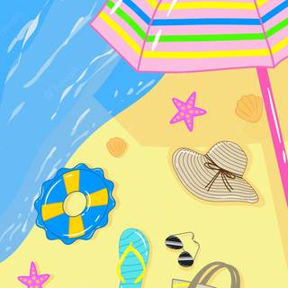 Summer vibes beach wallpaper