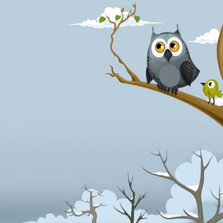 Cartoon spring PC wallpaper