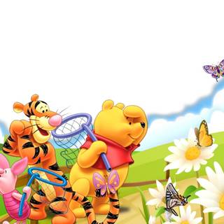 Cartoon spring PC wallpaper