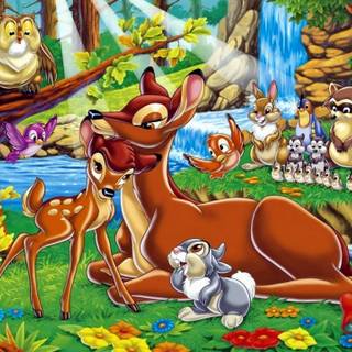 Desktop cartoon spring wallpaper