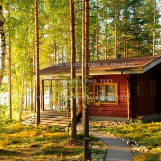 Cabin summer wallpaper