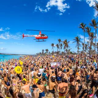 Beach summer party wallpaper