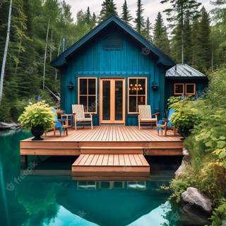 Cabin summer wallpaper