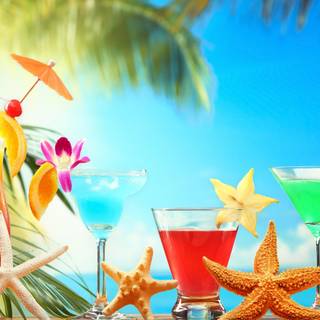 Beach summer party wallpaper