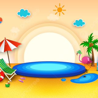 Beach summer party wallpaper
