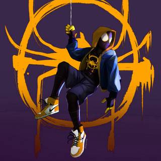 Miles Morales 2023 phone wallpaper