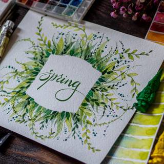 3840x2160 spring painting wallpaper