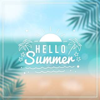 Vector art summer wallpaper