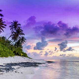 Preppy summer ocean waves wallpaper