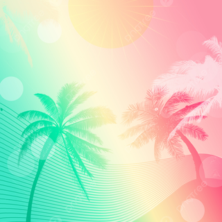 Summer palm trees wallpaper