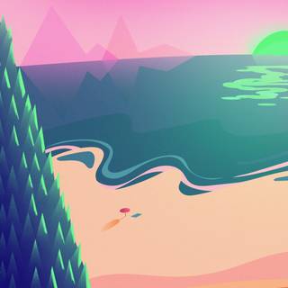 Vector art summer wallpaper