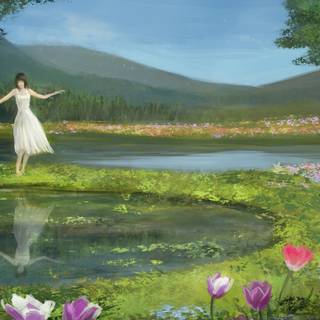 3840x2160 spring painting wallpaper