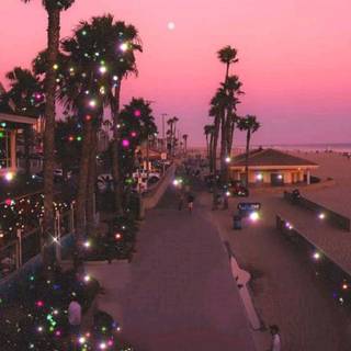 Pink aesthetic summer wallpaper