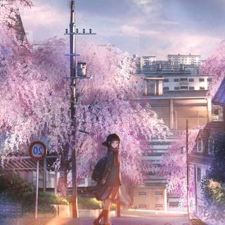 Landscape spring anime wallpaper
