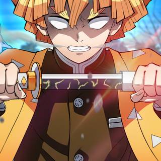 Funny Zenitsu wallpaper