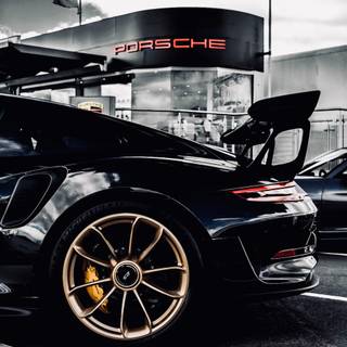 Porsche 911 black wallpaper