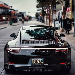 Porsche 911 black wallpaper
