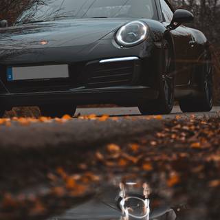 Porsche 911 black wallpaper