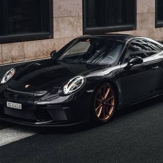 Porsche 911 black wallpaper