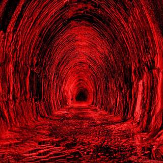 Red cave wallpaper