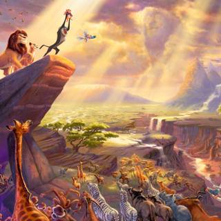 Lion King Pride Rock wallpaper