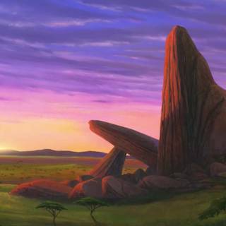 Lion King Pride Rock wallpaper