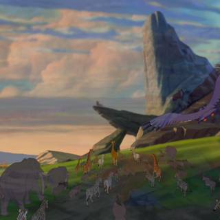 Lion King Pride Rock wallpaper