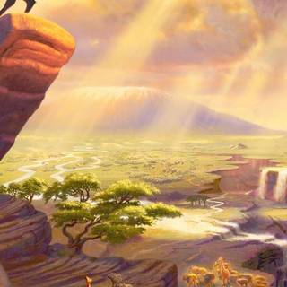 Lion King Pride Rock wallpaper