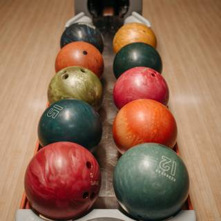Bowling balls wallpaper