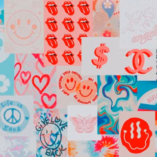 Preppy summer computer wallpaper