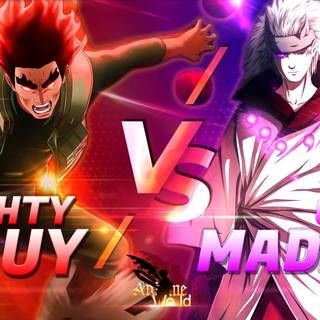 Madara vs Gai anime wallpaper
