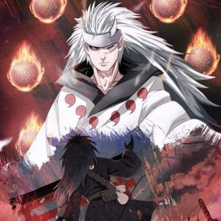 Madara vs Gai anime wallpaper