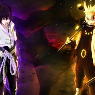 Madara vs Gai anime wallpaper