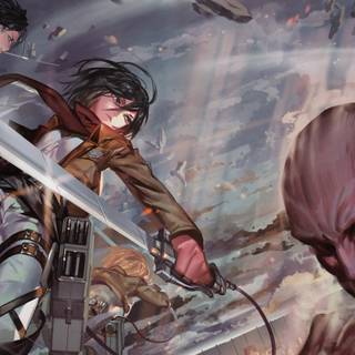 Attack On Titan 8k wallpaper