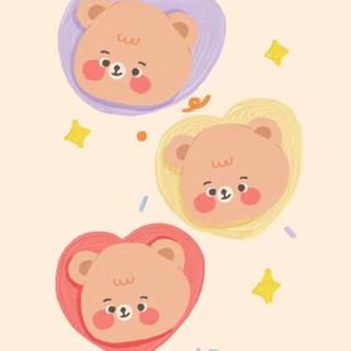Cute Korean bear wallpaper