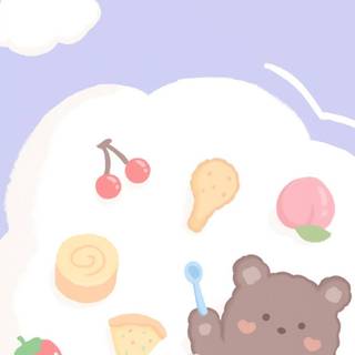 Cute Korean bear wallpaper