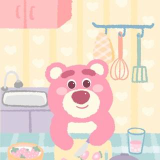 Cute Korean bear wallpaper