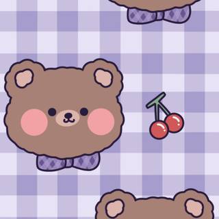 Cute Korean bear wallpaper
