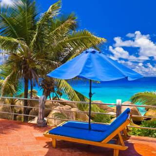 Blue summer computer wallpaper