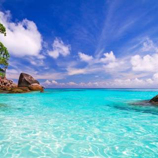 Blue summer computer wallpaper