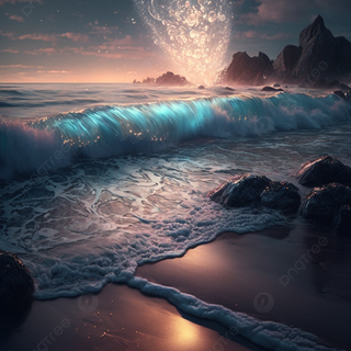 Summer beach sunrise wallpaper