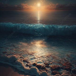 Summer beach sunrise wallpaper