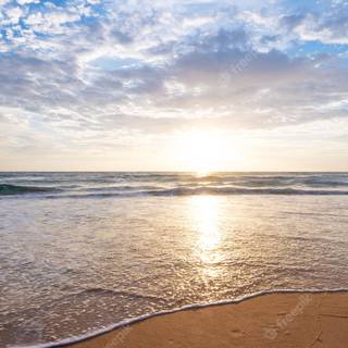 Summer beach sunrise wallpaper