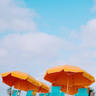 Blue summer iPhone wallpaper