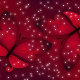 Light red spring wallpaper