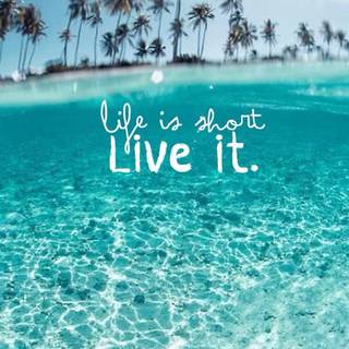 Blue summer iPhone wallpaper