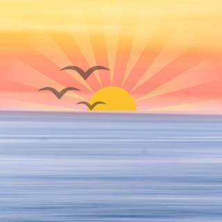 Blue summer iPhone wallpaper