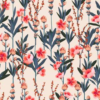 Light red spring wallpaper