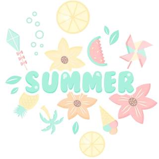 Summer simple aesthetic wallpaper