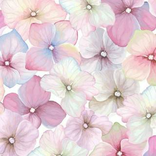 Spring cartoon flowers wallpaper